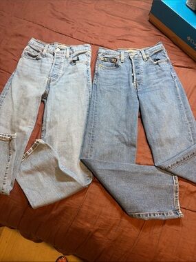 Ribcage Straight Ankle Jean by Levi’s Brand. EUC!